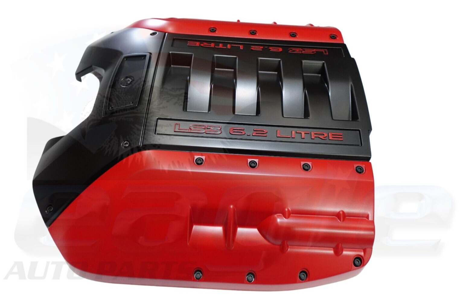 HSV VE VF R8 GTS Maloo SS LS3 6.2L Red & Black Engine Cover # 06M-139902