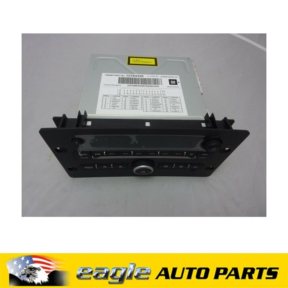 SAAB 9-5  09 - 2010  Radio CD /CD Changer  for 8/9 Speakers  # 12784326