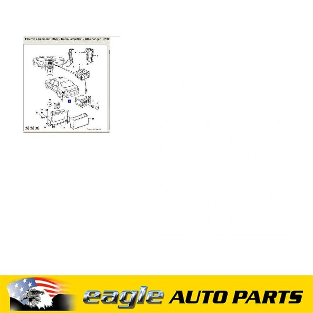 SAAB 9-5  09 - 2010  Radio CD /CD Changer  for 8/9 Speakers  # 12784326