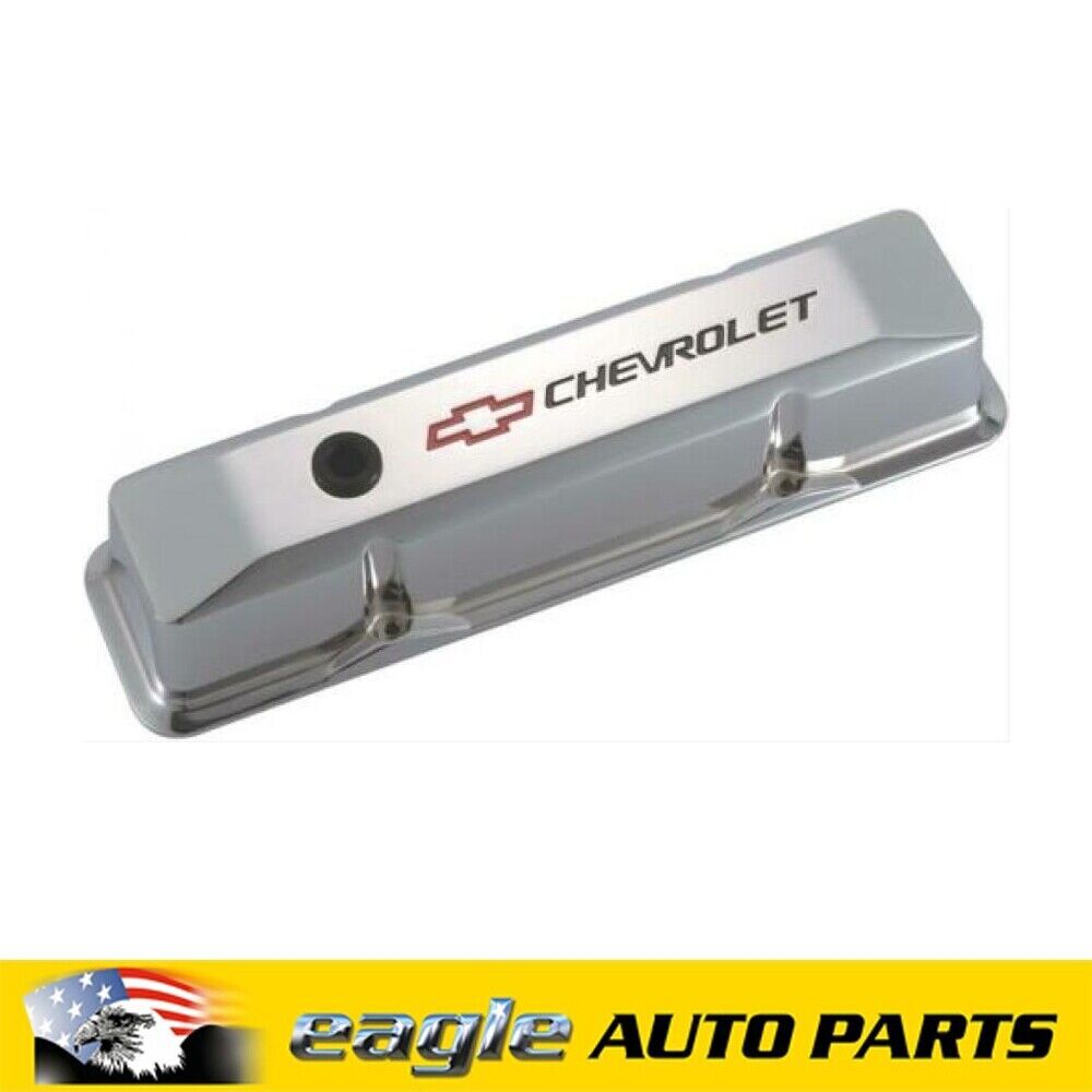 CHEV 350 CHROME DIE CAST PROFORM ALLOY ROCKER COVERS  # 141-117