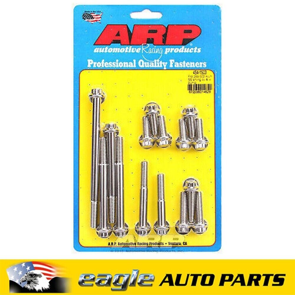 Ford 289 302 Windsor ARP Timing Cover & Water Pump Bolt Kit # 454-1503