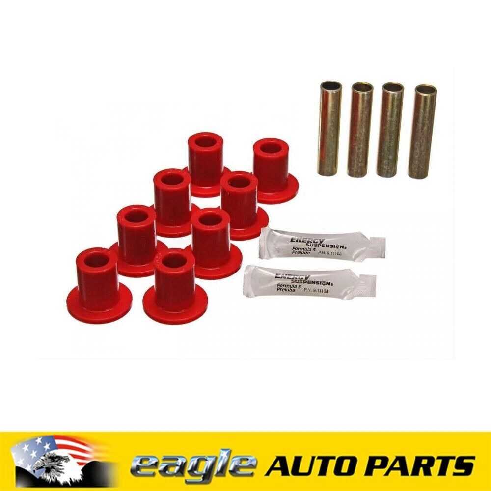 Energy Suspension Red Front Or Rear Leaf Spring Bush Kit Dodge Various # 5-2102R