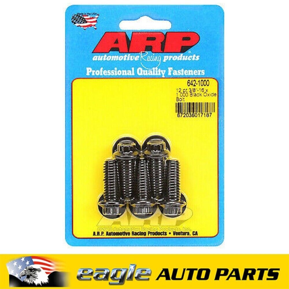 ARP 12-Pt Head Black Oxide 3/8".-16 RH Thread 1.000". UHL, Set of 5 # 642-1000