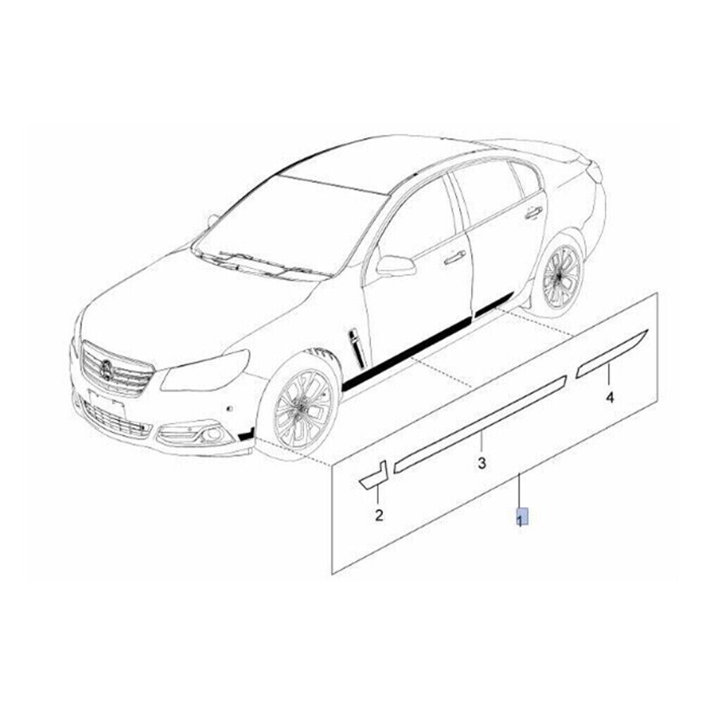 Holden Commodore VF SS SSV Redline Stripe Decal Side Package Red 2015 - 2017