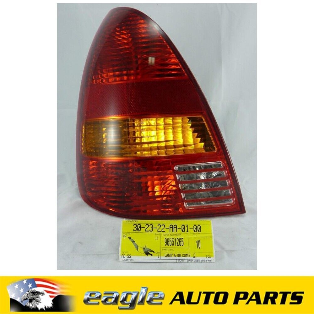 DAEWOO NUBIRA 11 , 2001 LEFT HAND TAIL LIGHT NOS GENUINE # 96551265