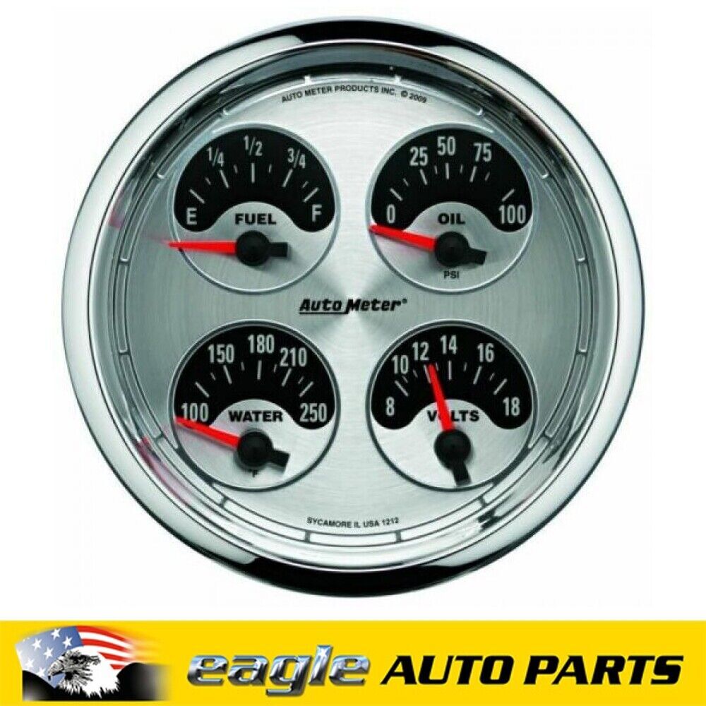 Autometer American Muscle 5" Quad Gauge Kit # AU1212