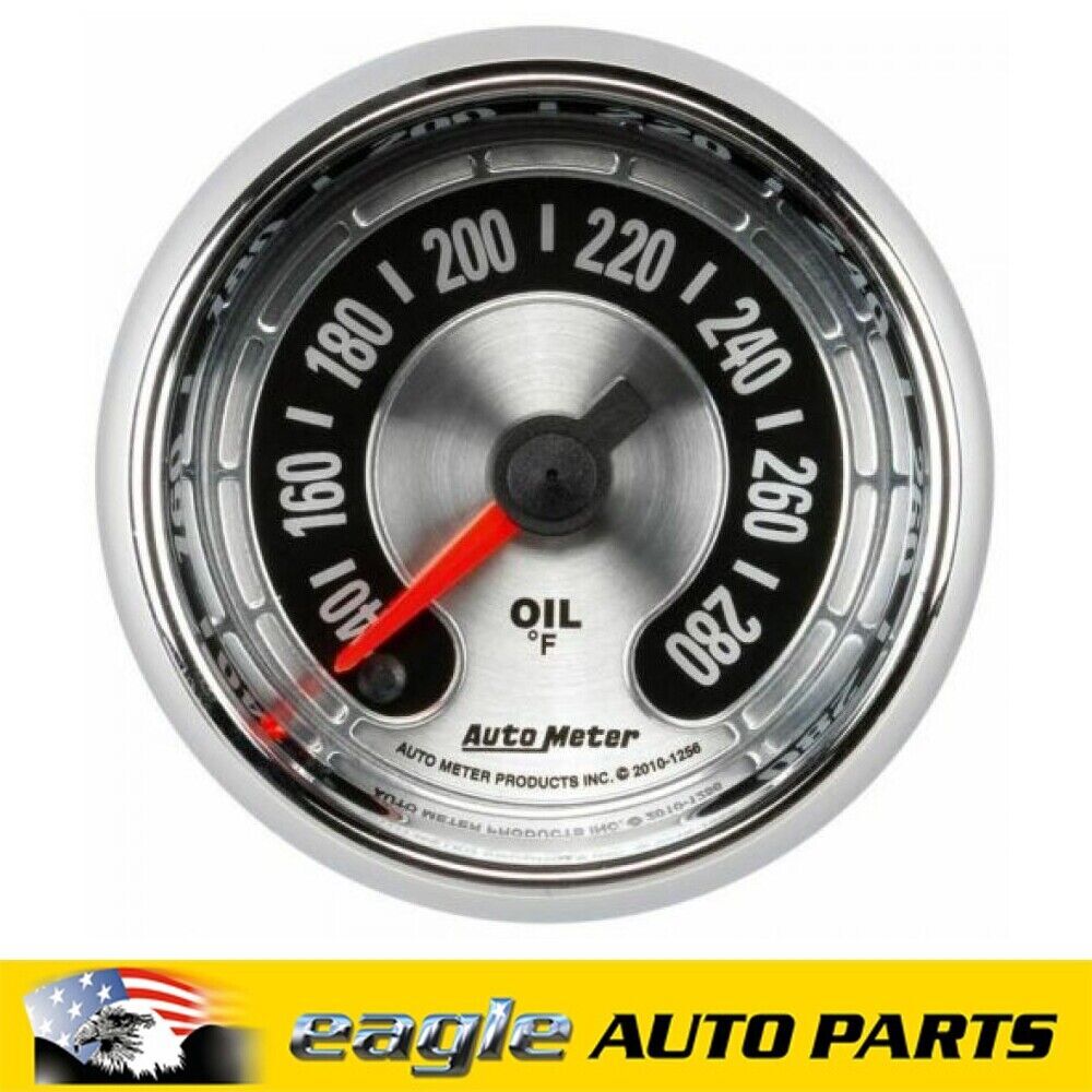 AUTOMETER AMERICAN MUSCLE 2-1/16" OIL TEMP GAUGE ELEC. 140-280 F # AU1256