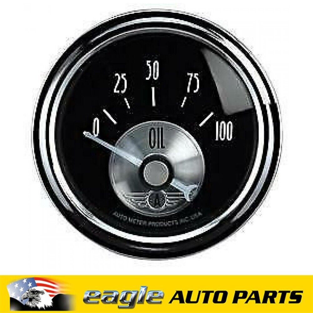 Auto Meter Black Diamond Oil Pressure Gauge 2-1/16" Electrical # AU2028