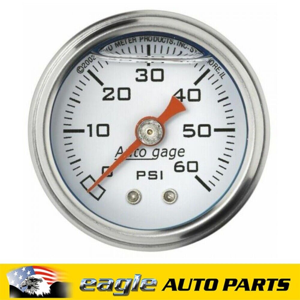 Autogage Analog Gauge Fuel Pressure 0-60 psi, 1 1/2 in # AU2176