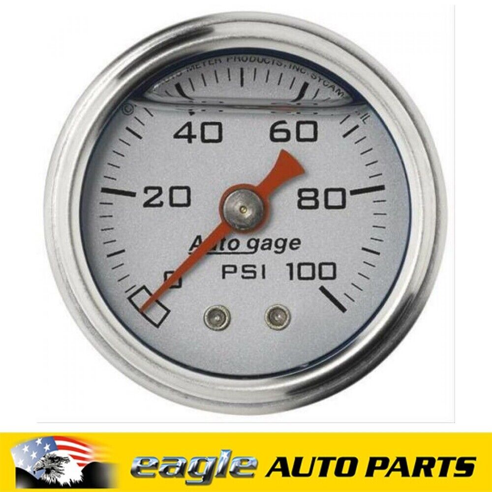 Autogage Analog Gauge Fuel Pressure  0-100 psi  1 1/2 in #  AU2180