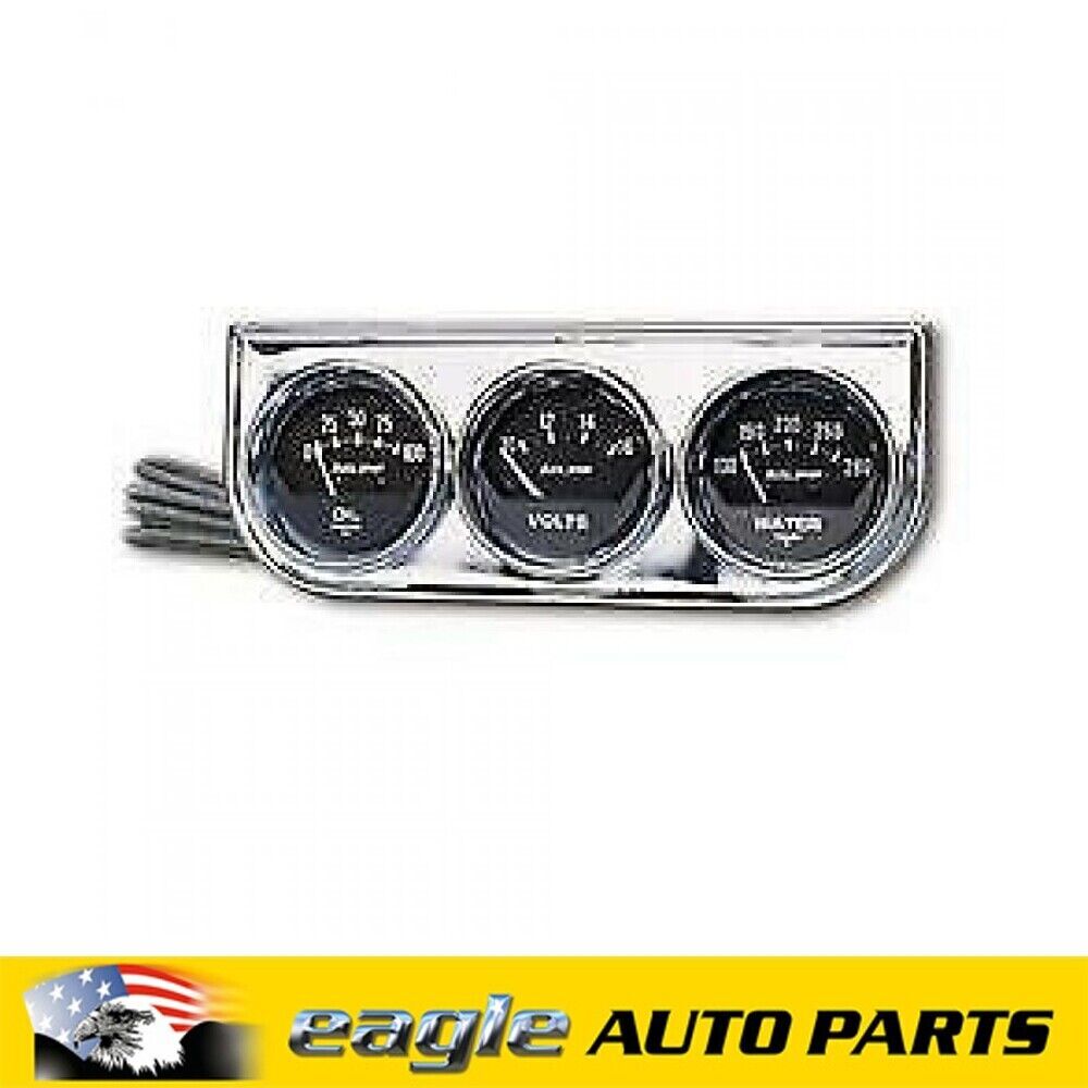 Auto Meter Gauge Kit, Gauge Console, 2 1/16 in., Water / Volts / Oil # AU2349