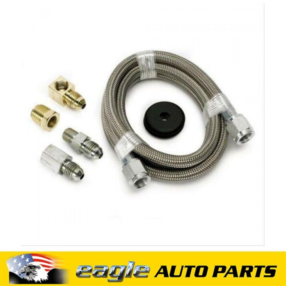 AUTO METER 4AN BRAIDED STAINLESS STEELTUBING 4 FT LONG WITH FITTINGS # AU3229