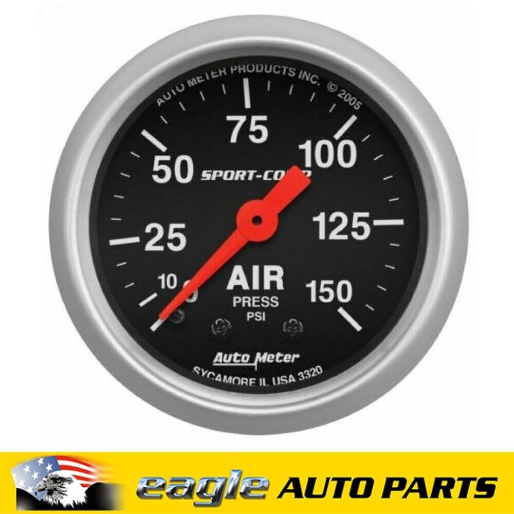 AUTOMETER SPORTS COMP GAUGE Air Pressure 0-150 psi 2 1/16 in # AU3320