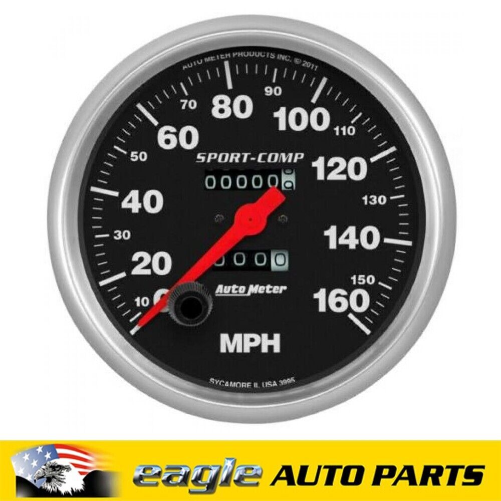 AUTOMETER SPORTS COMP Speedometer 0-160 mph 5 in Analog Mech # AU3995