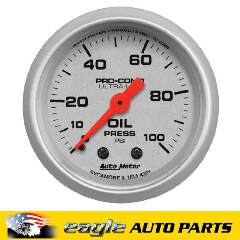 AutoMeter Ultra-Lite Analog 2.1/16" Oil Pressure Gauge # AU4321