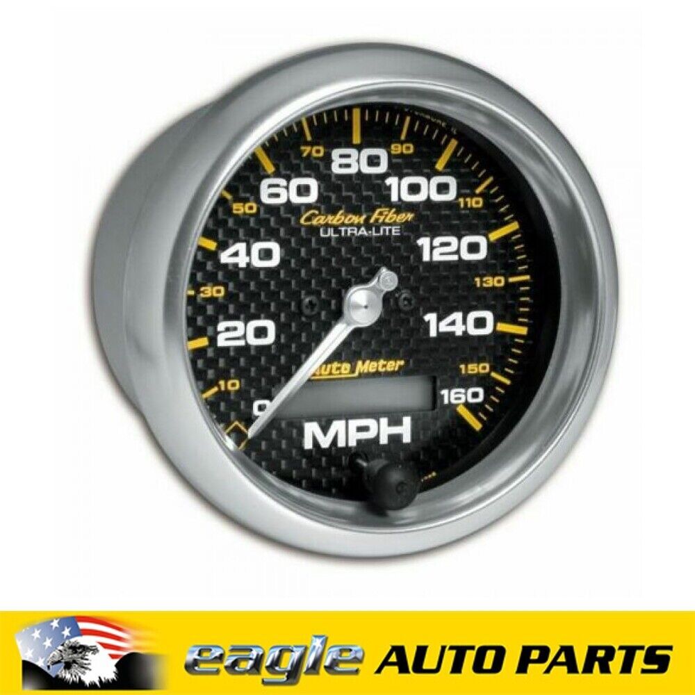 AutoMeter Carbon Fiber Ultra-Lite Speedometer 0-160 mph, 3 3/8 in # AU4789