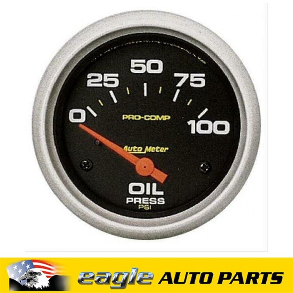 AUTOMETER OIL PRESSURE GAUGE PRO COMP ELECTRIC 2.5/8" 100 PSI  # AU5427