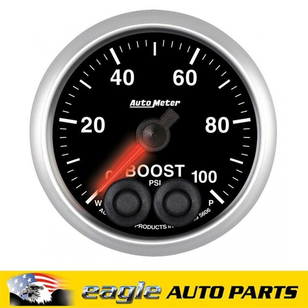 AutoMeter 2 1/16"  Elite Series Analog Boost Gauge 0 - 100psi  # AU5606