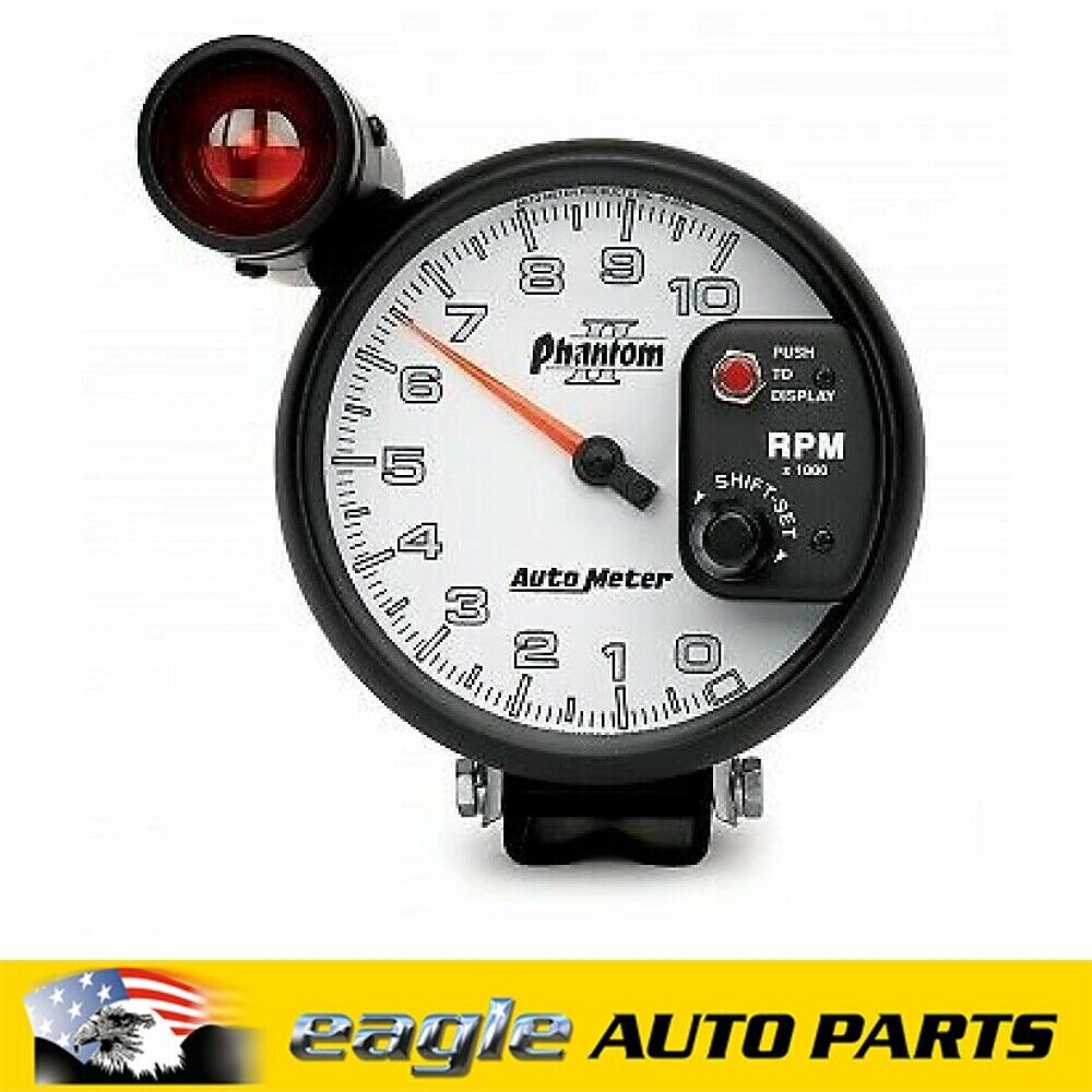 AutoMeter Phantom II Tachometer 0 - 10,000 rpm, 5 in.  # AU7599