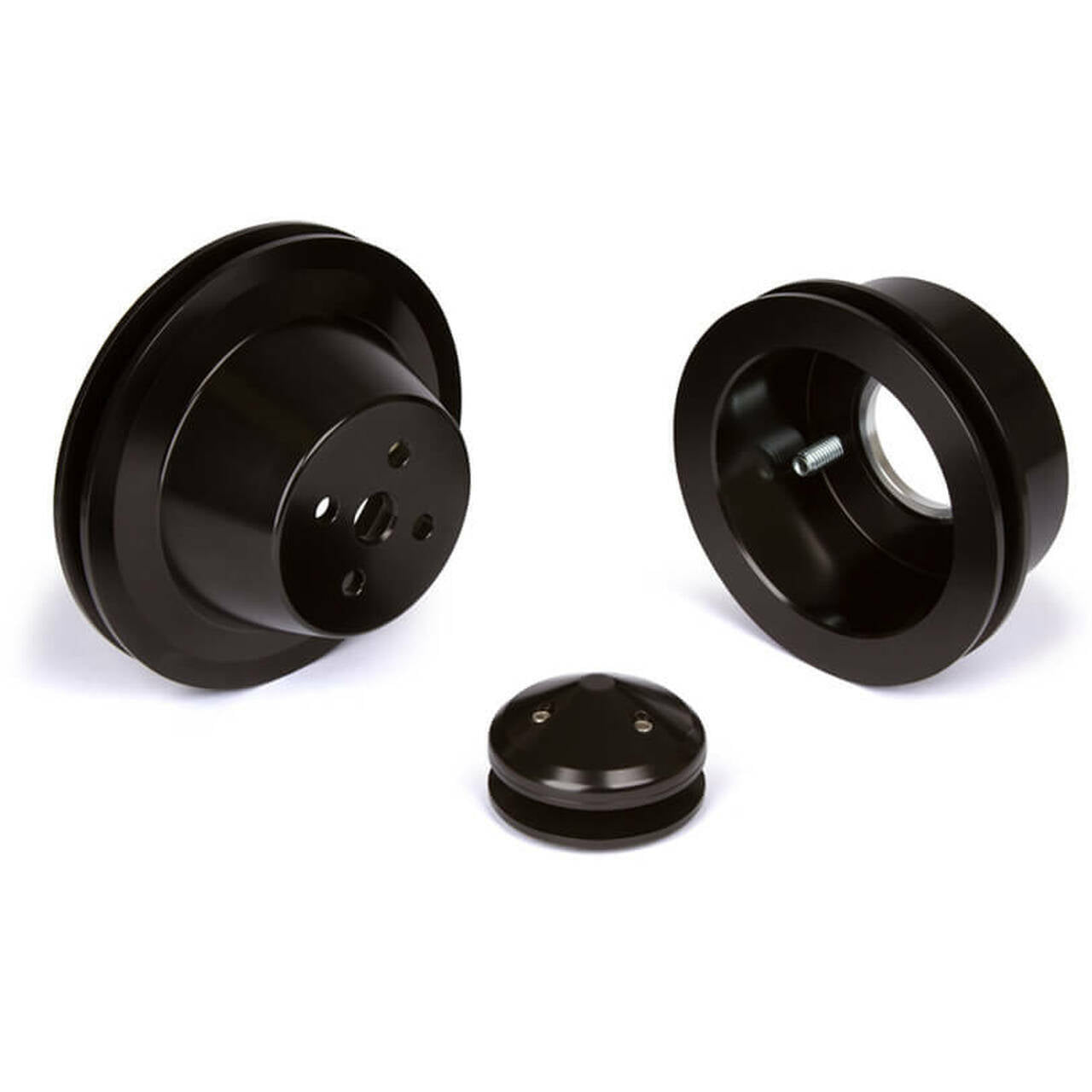 Ford 289 - 351W CVF Black 3 Bolt Crank 1 Row Pulley Kit  # B-SBFE1KIT-CVF-HF