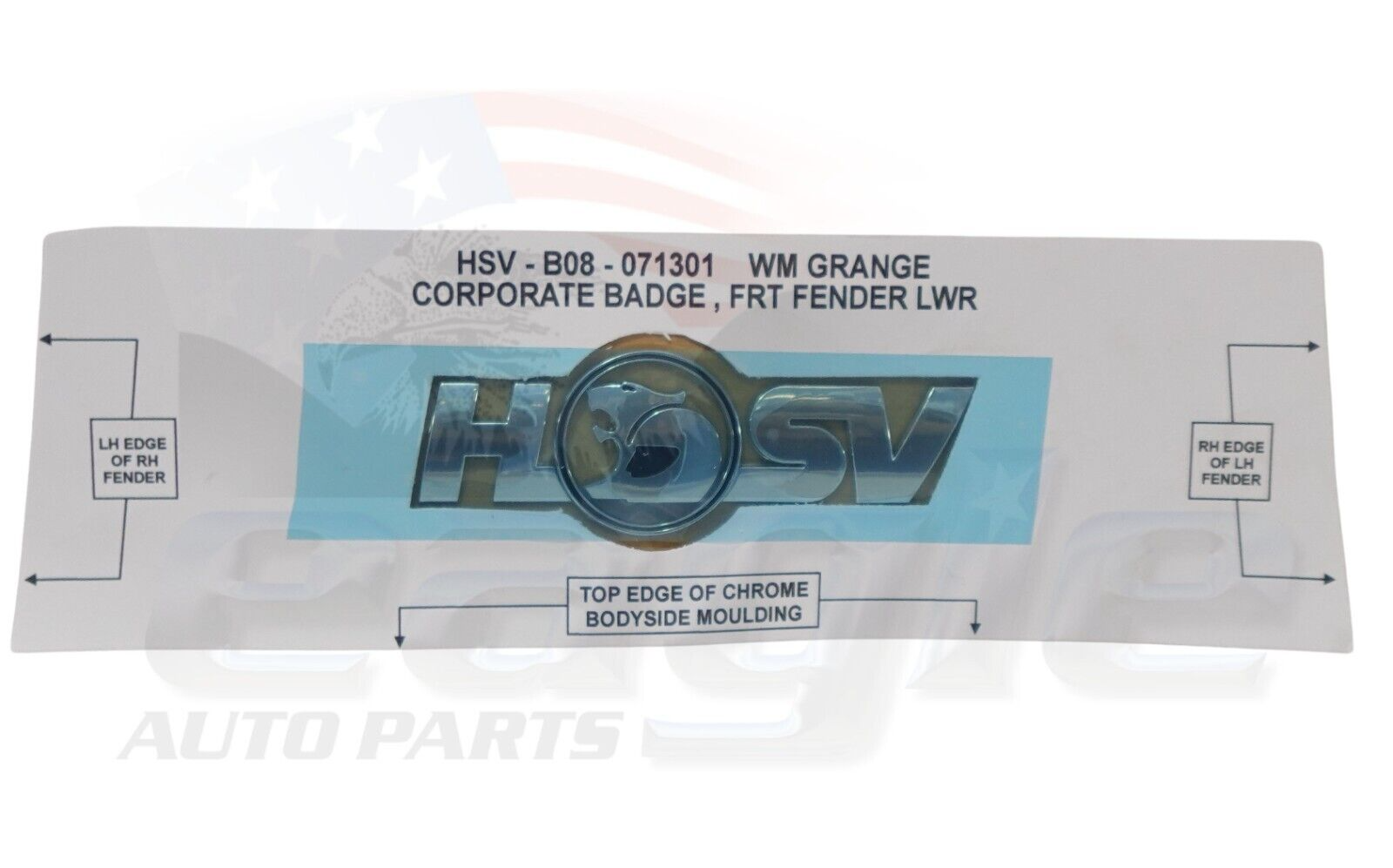 HSV WM Badge Corporate Logo Genuine # B08-071301