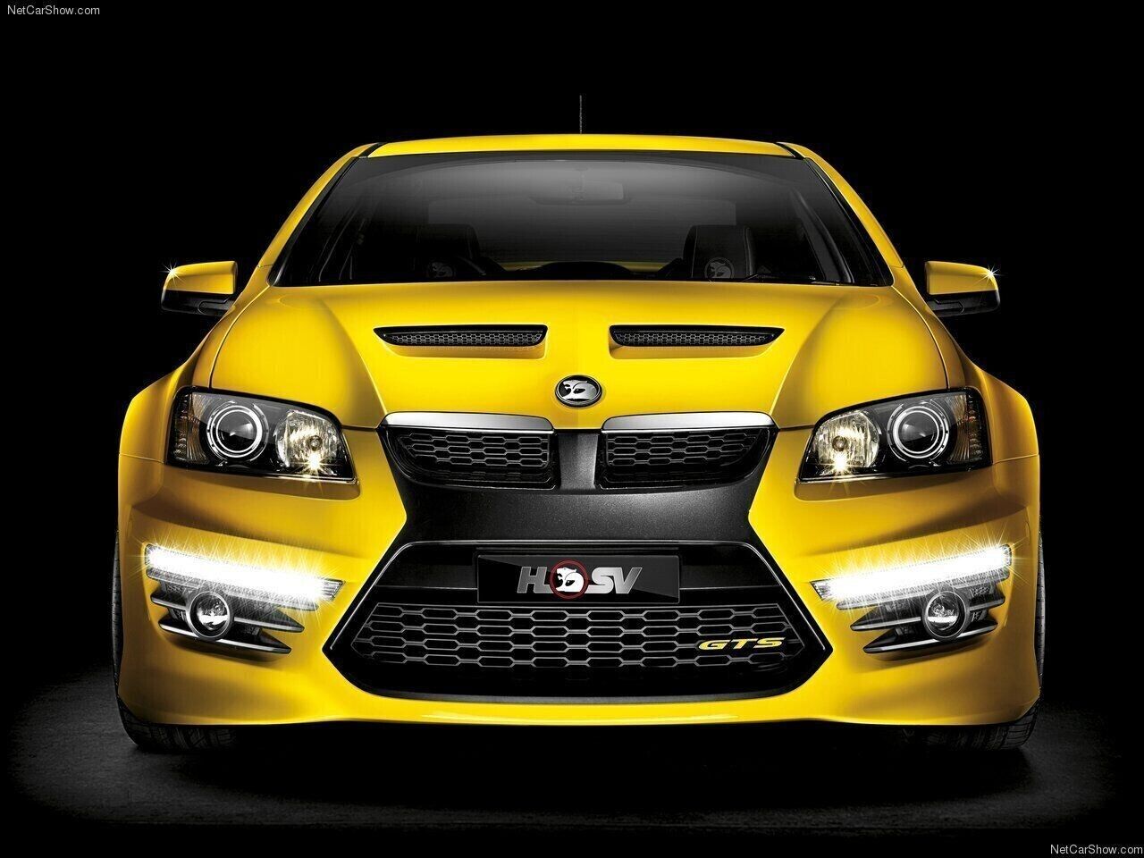 HSV VE VF GTS Front Bumper Badge Lower Grille E1 E2 E2 Yellow/Black Genuine