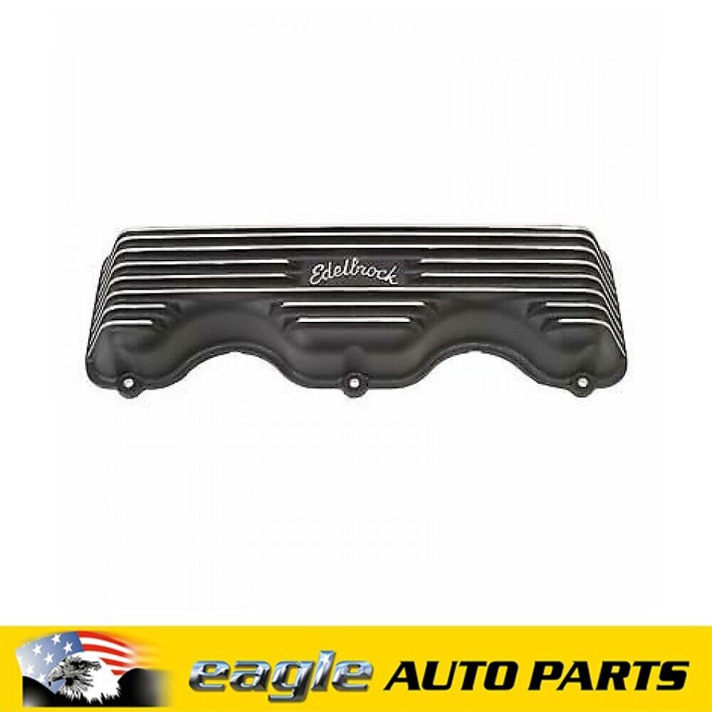 Chev 348 - 409 Edelbrock Classic Cast Aluminum Rocker Covers # ED41403