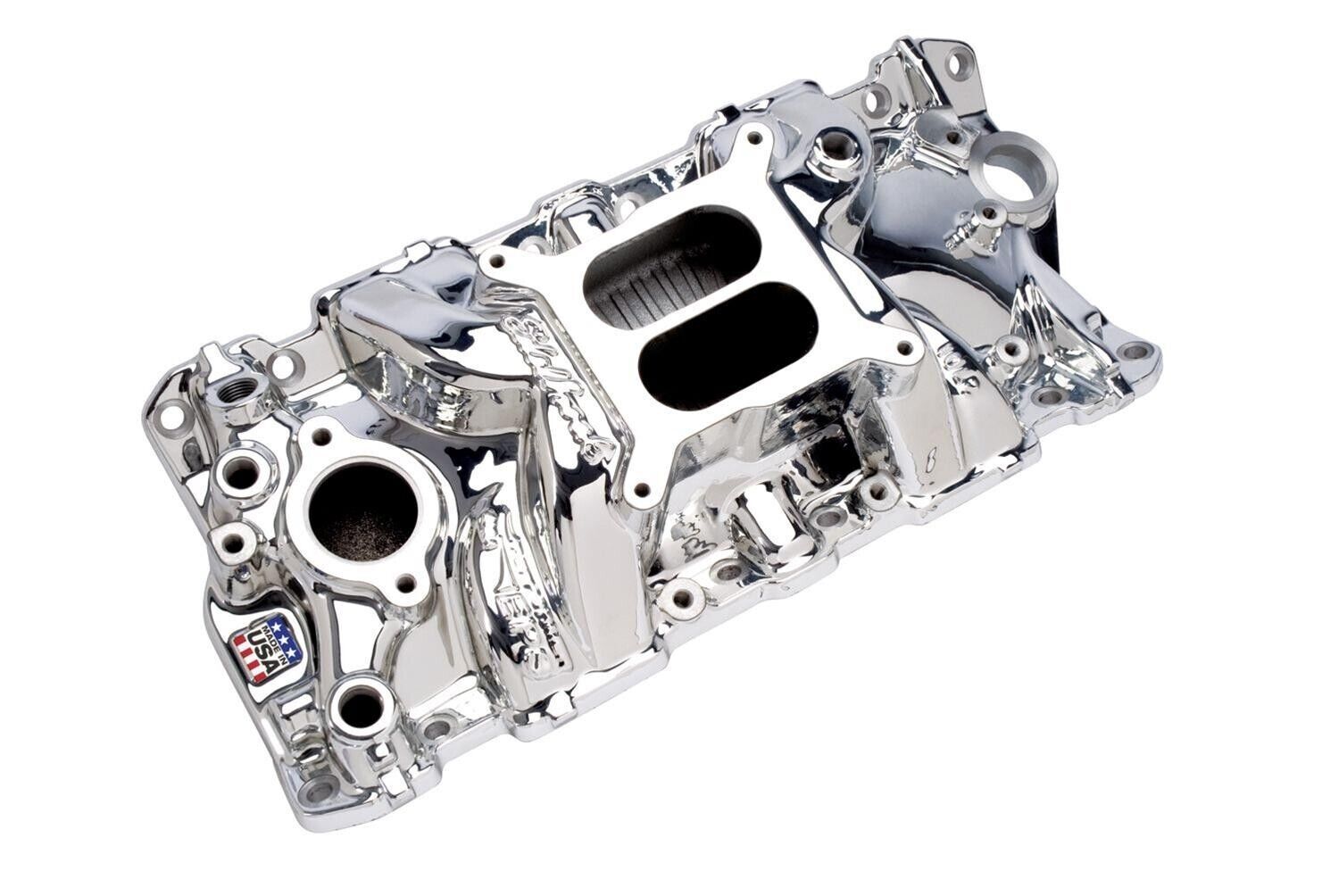 Chev 454 Edelbrock Performer RPM Air-Gap Intake Manifold Plasma # ED7561-CP