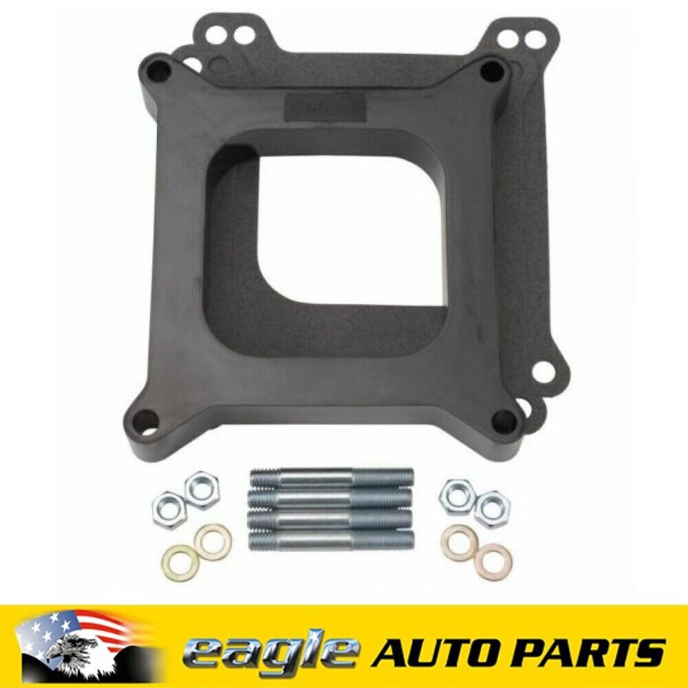 EDELBROCK 4150 Carburetor Square Bore 1" Phenolic Plastic Spacer # ED8710