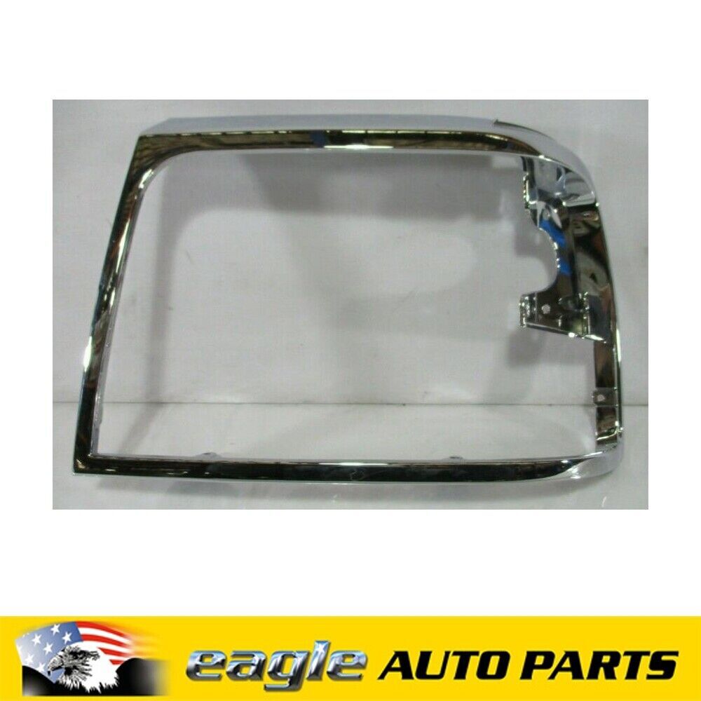 FORD F150 F250 F350 93-96 LEFT HAND HEADLIGHT BEZEL CHROME # F2TZ-13064-D