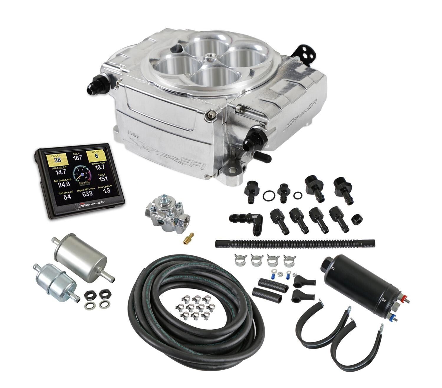 Holley Sniper 2 EFI Self-Tuning Fuel Injection System Master Kit # HO550-510-3XK