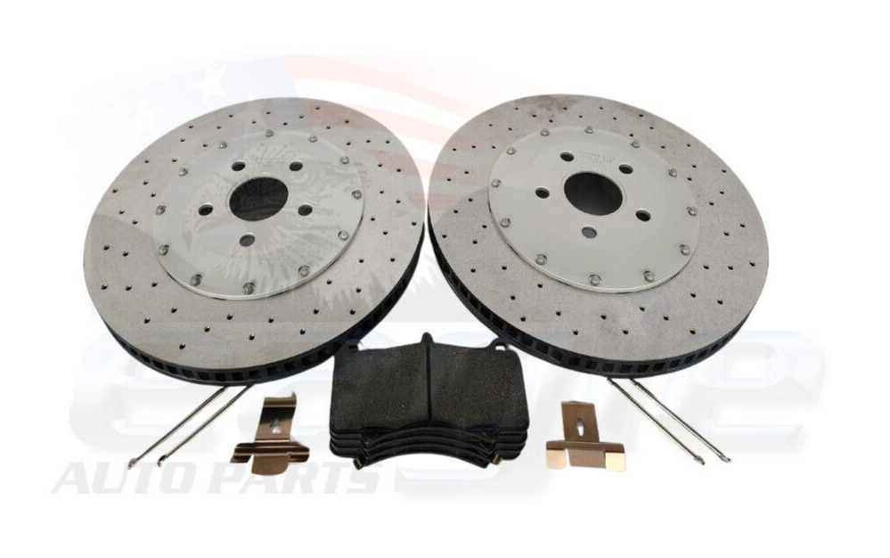 HSV VF GTS 6-Pot Front Disc Brake Rotors & Brake Pads Kit Genuine