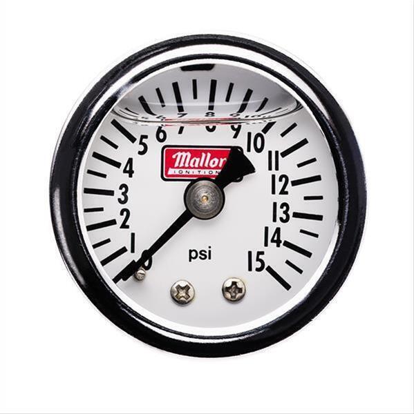 MALLORY FUEL PRESSURE GAUGE MECHANICAL 0-15 PSI # MAL-29138