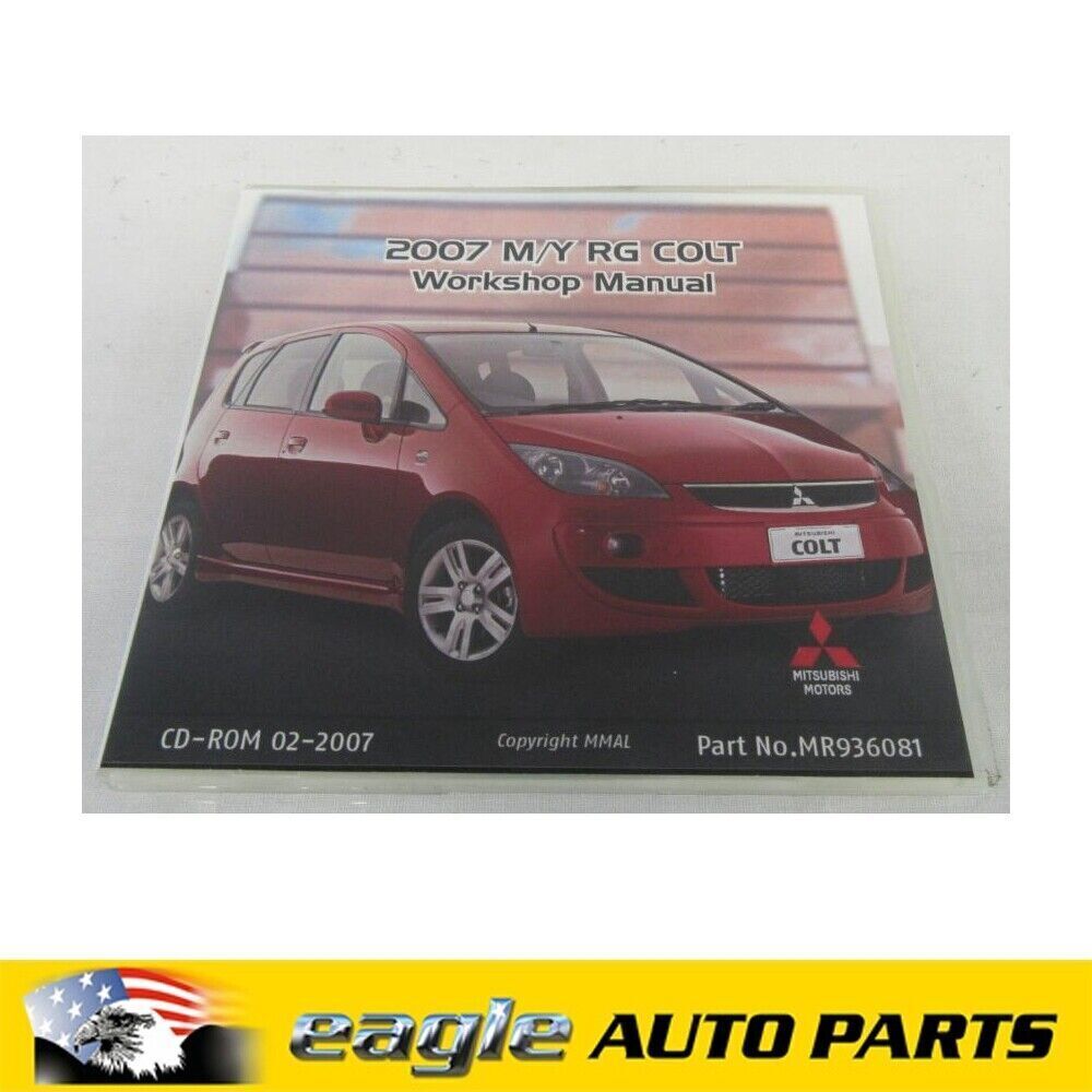 MITSUBISHI RG COLT 1.5L 5DR ES HATCH WORKSHOP & BODY REPAIR MANUAL ON CD 06 - 08