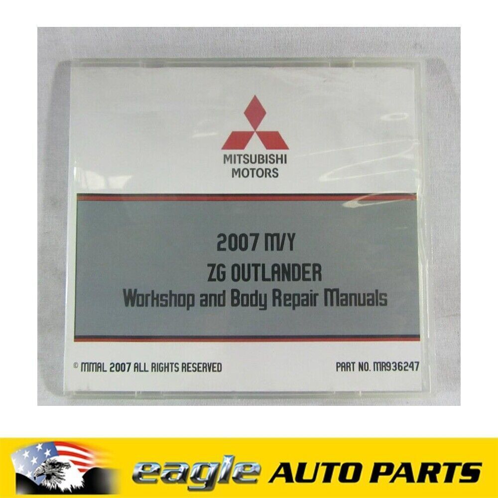 MITSUBISHI ZG OUTLANDER 2.4L LS WAGON WORKSHOP & BODY REPAIR MANUAL ON CD 07-09