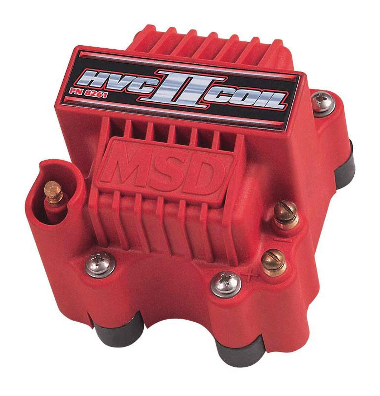 MSD Blaster HVC-2 U-Coil, Drag Race Square Epoxy, 45,000 Volts # MSD8261