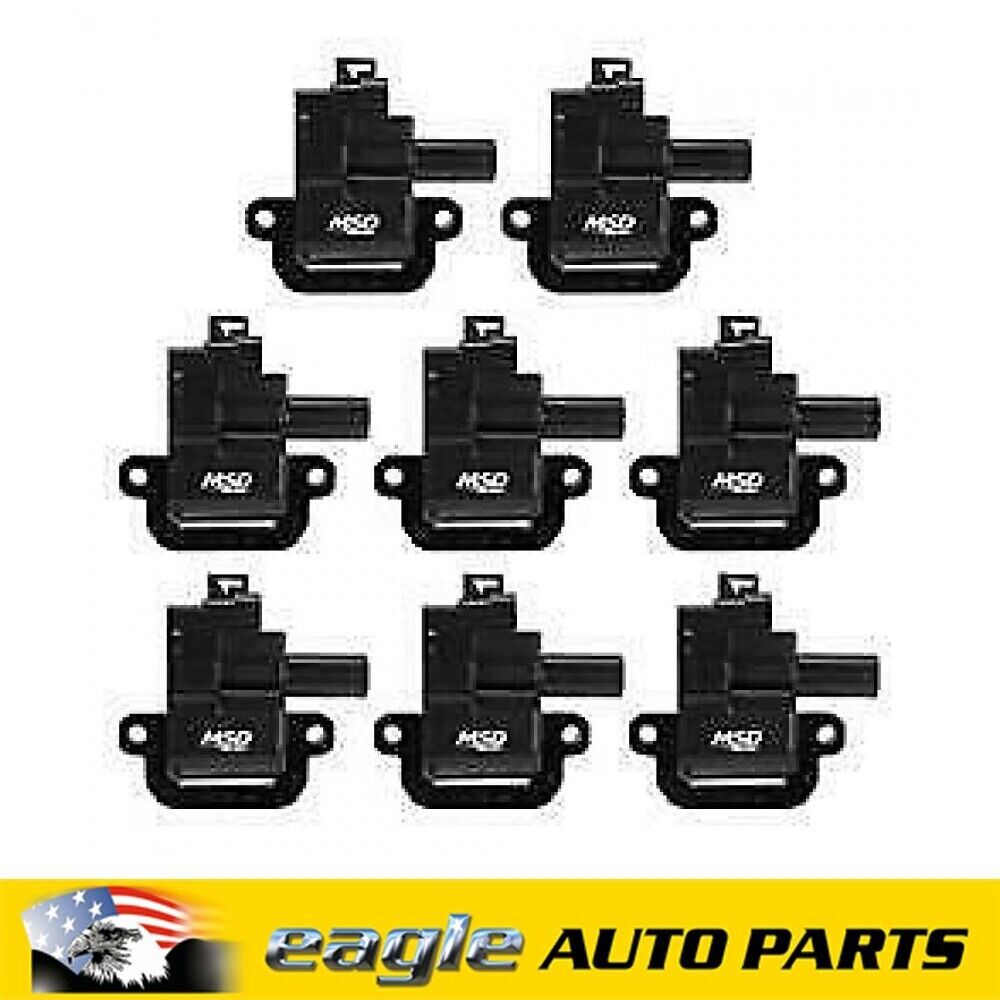 MSD Ignition Coil Pack GM LS1 / LS6, Set of 8- Black # MSD826283