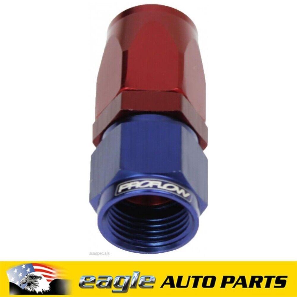 PFE Straight Fitting Hose End -08AN Blue/Red # PFE101-08