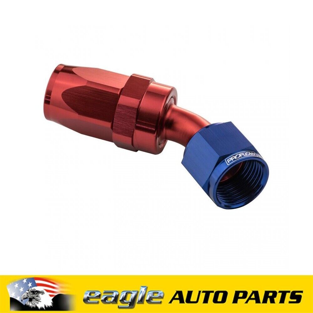 PFE Fittings 45 Degree Fitting Hose End -04AN Blue/Red # PFE102-04