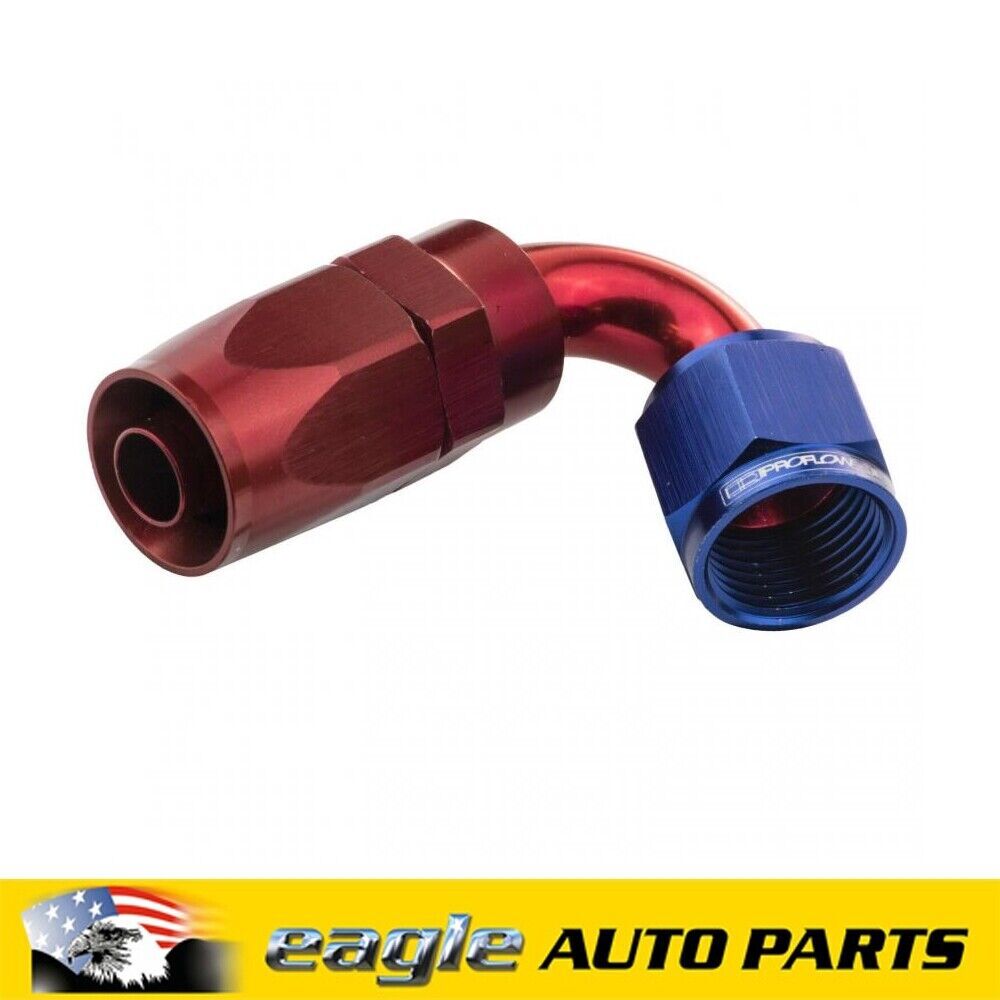 PFE Fittings 120 Degree Fitting Hose End -04AN Blue/Red # PFE104-04