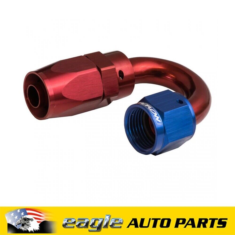 PFE Fittings 180 Degree Fitting Hose End -04AN Blue/Red # PFE106-04