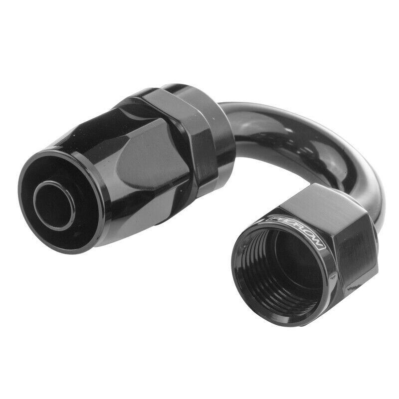 Proflow 180 Degree Hose End -10AN Hose to Female Black # PFE106-10BK