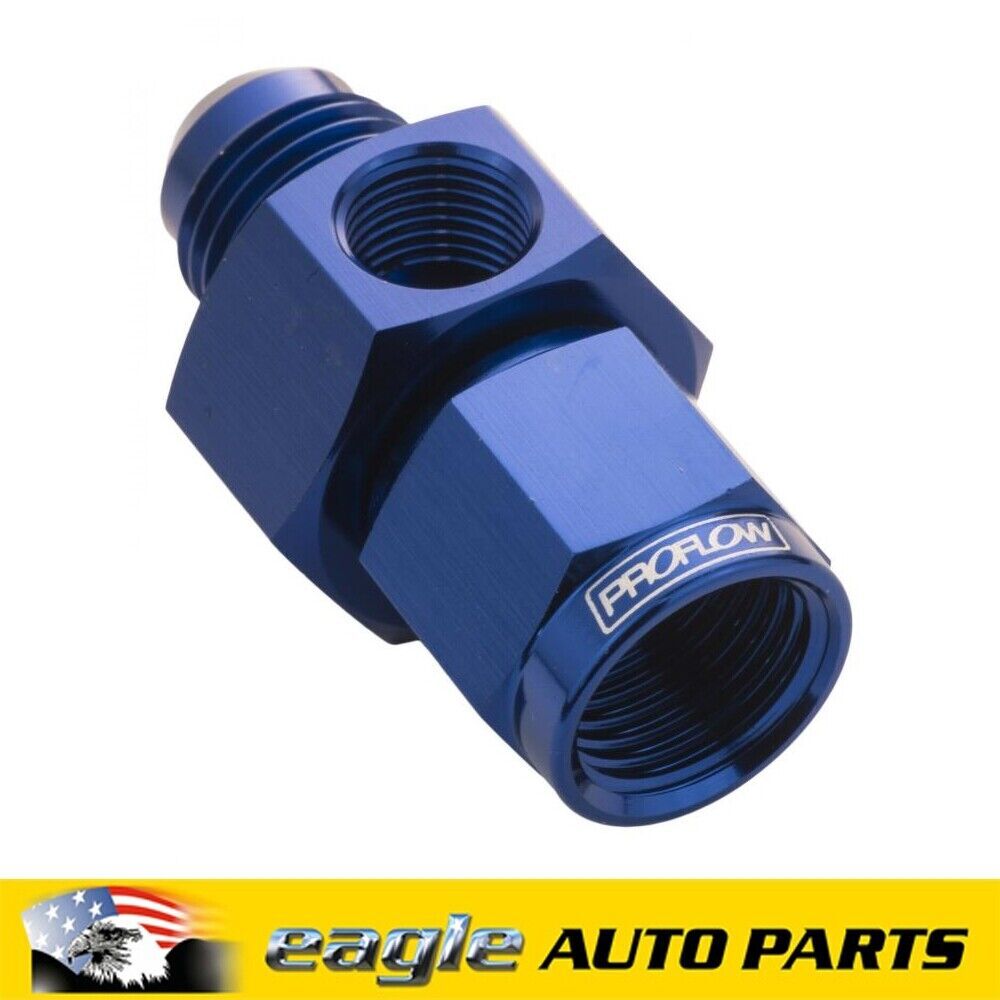 PFE Fittings Straight Male - Female -06AN 1/8" NPT Port Fitting Blue # PFE140-06