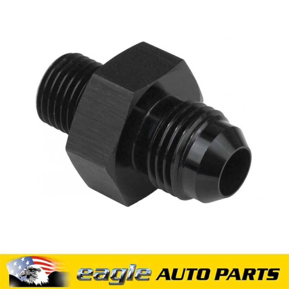 PFE Fittings Male Fitting 12mm x 1.25mm To Male Fitting -06AN Black  PFE730-06BK