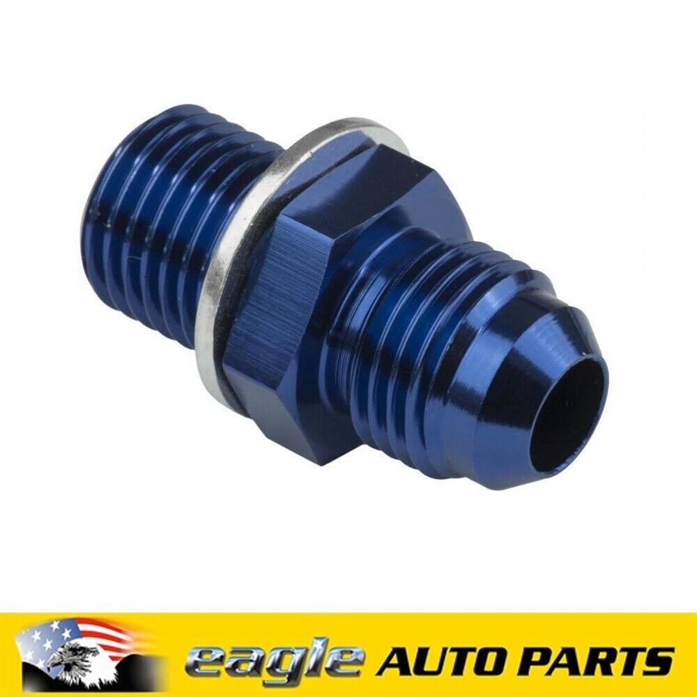 PFE Fittings Male Fitting 14mm x 1.50mm To Male Fitting -06AN Blue # PFE732-06