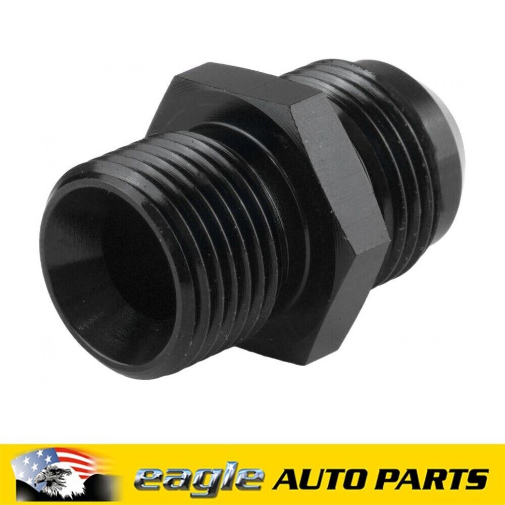 PFE Fittings Male Fitting 18mm x 1.50mm To Male Fitting -08AN Black  PFE734-08BK