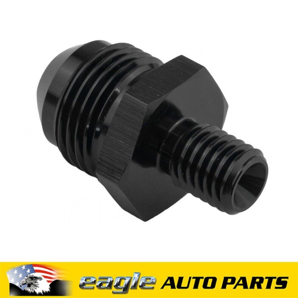 PFE Fittings Male Fitting 10mm x 1.00mm To Male Fitting -06AN Black  PFE743-06BK