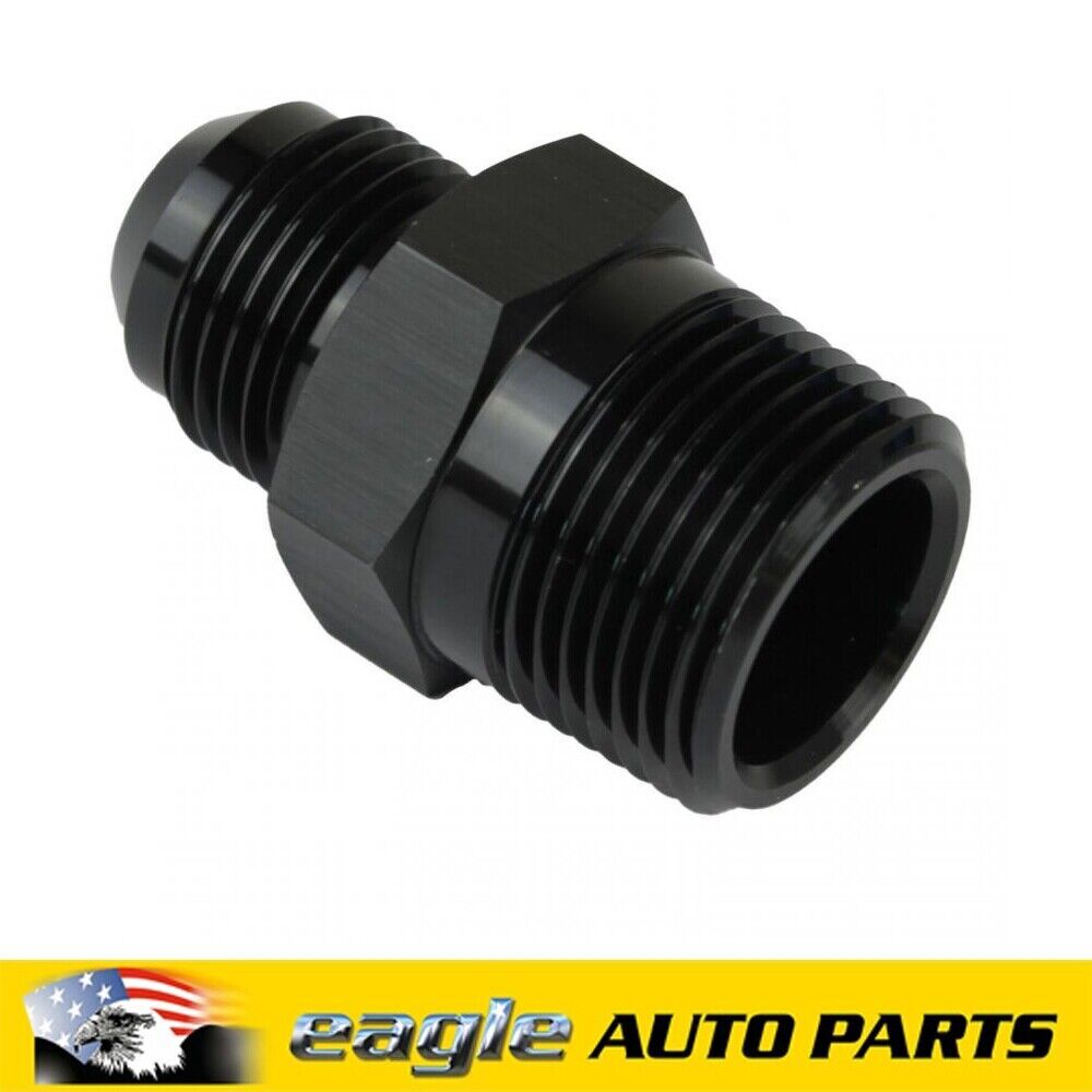 PFE Fittings Male Fitting -04AN To 1/8" NPT Straight Black # PFE816-04BK