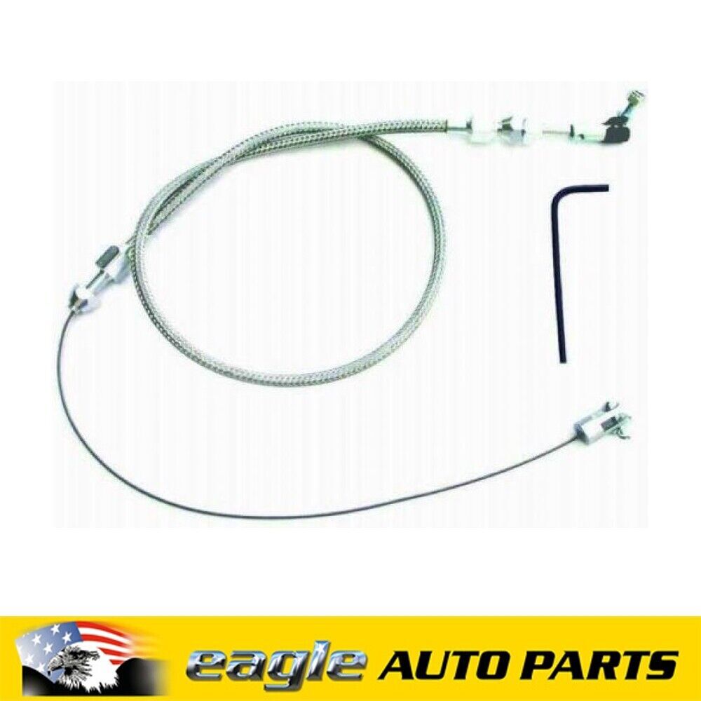 UNIVERSAL RPC STAINLESS STEEL THROTTLE CABLE ASSEMBLY WITH 24" HOUSING # R6054