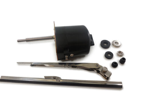 Universal Fit 12V Stainless Steel Windscreen Wiper Motor And Blade Kit  # R6558BK